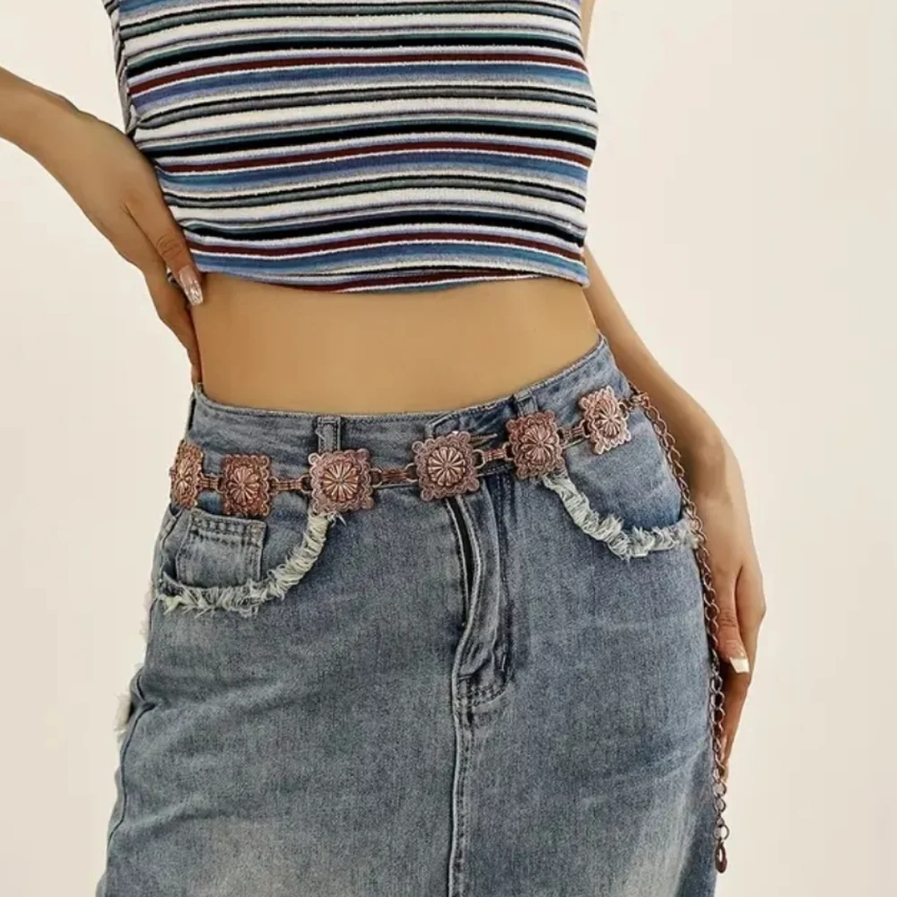 Vintage Waist Chain Square Style - Picture 1 of 9
